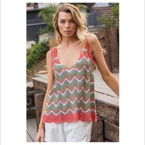 NWT, M, POL, sleeveless blouse.